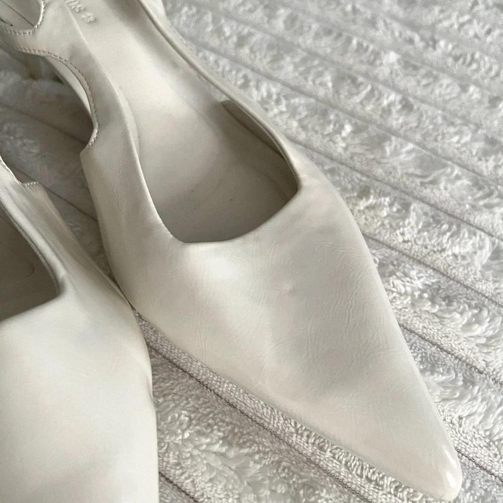 Stradivarius pointed-toe kitten heel slingbacks - Picture 5 of 7